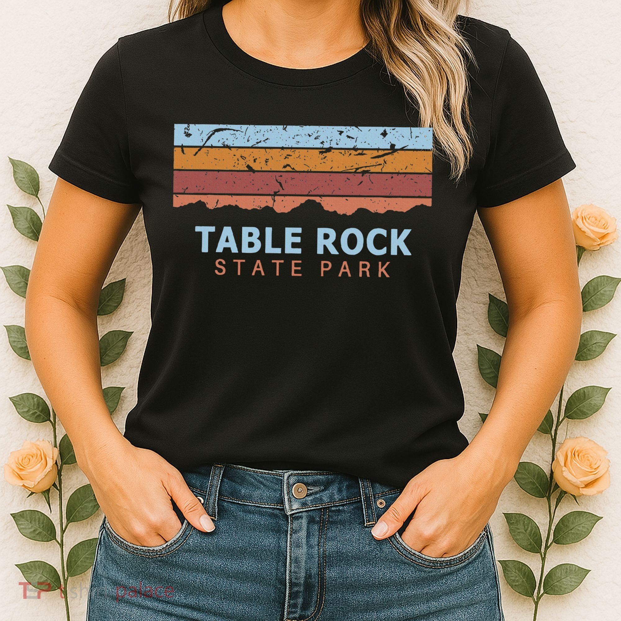 Table Rock State Park South Carolina Retro Cool Women's T-Shirt