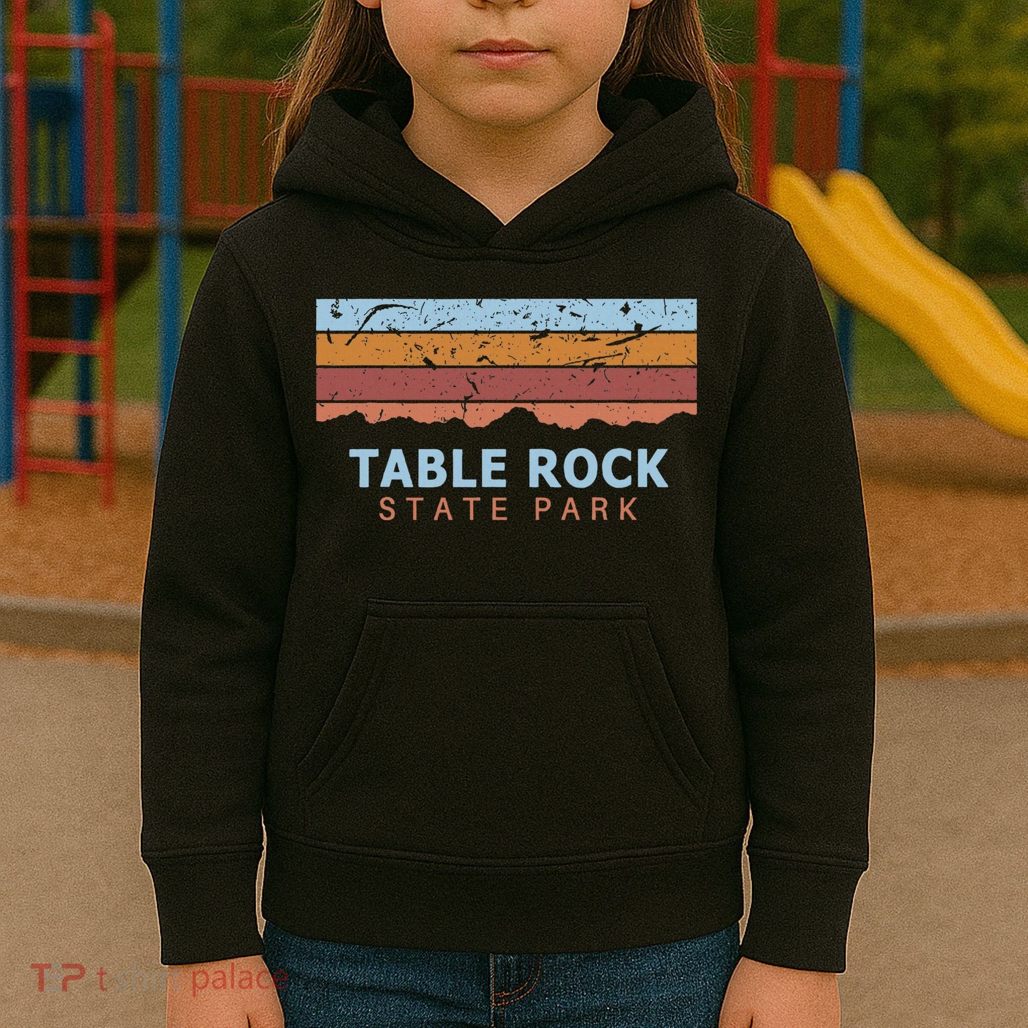 Table Rock State Park South Carolina Retro Cool Kids Hoodie