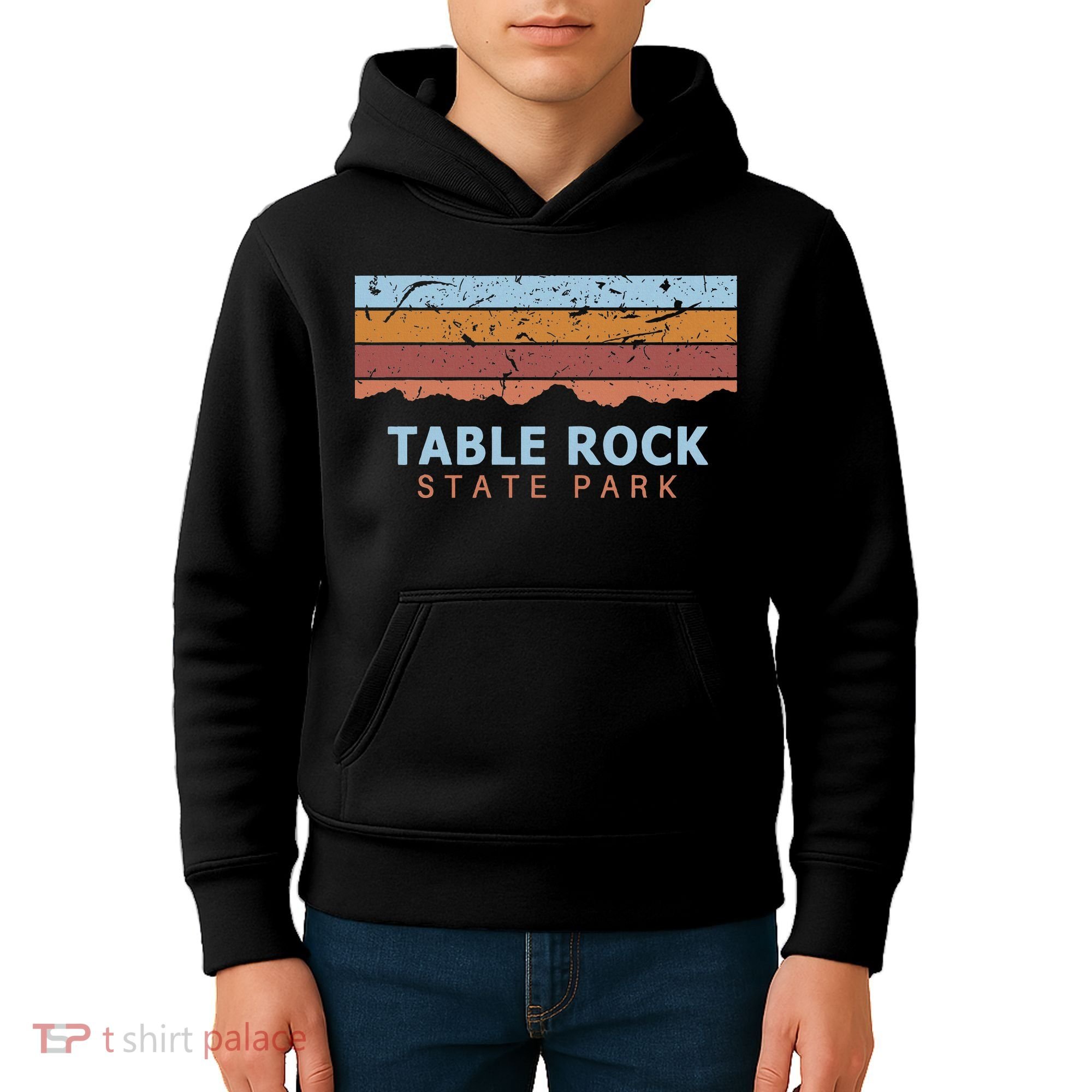 Table Rock State Park South Carolina Retro Cool Kids Hoodie