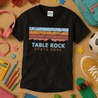 Table Rock State Park South Carolina Retro Cool Kids T-Shirt thumb 3