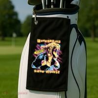 The Revolution Starts From Within Roaring Tiger Man Golf Towel thumb 2