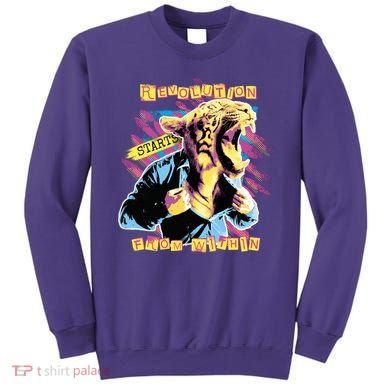 The Revolution Starts From Within Roaring Tiger Man Sweatshirt