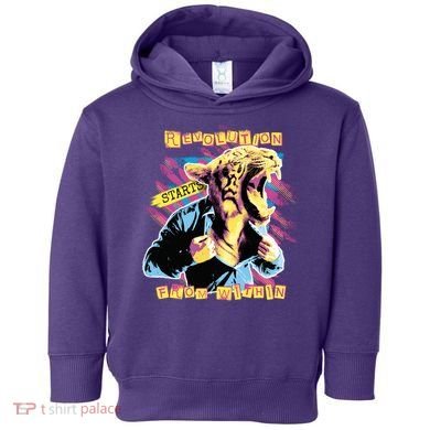 The Revolution Starts From Within Roaring Tiger Man Toddler Hoodie