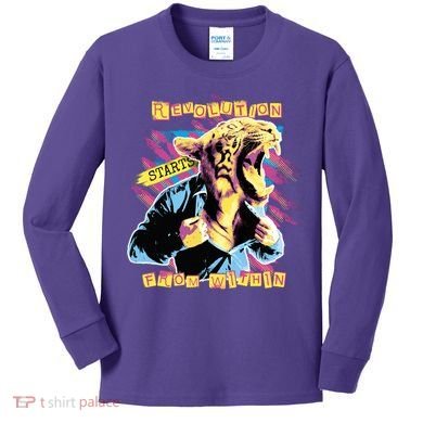 The Revolution Starts From Within Roaring Tiger Man Kids Long Sleeve Shirt