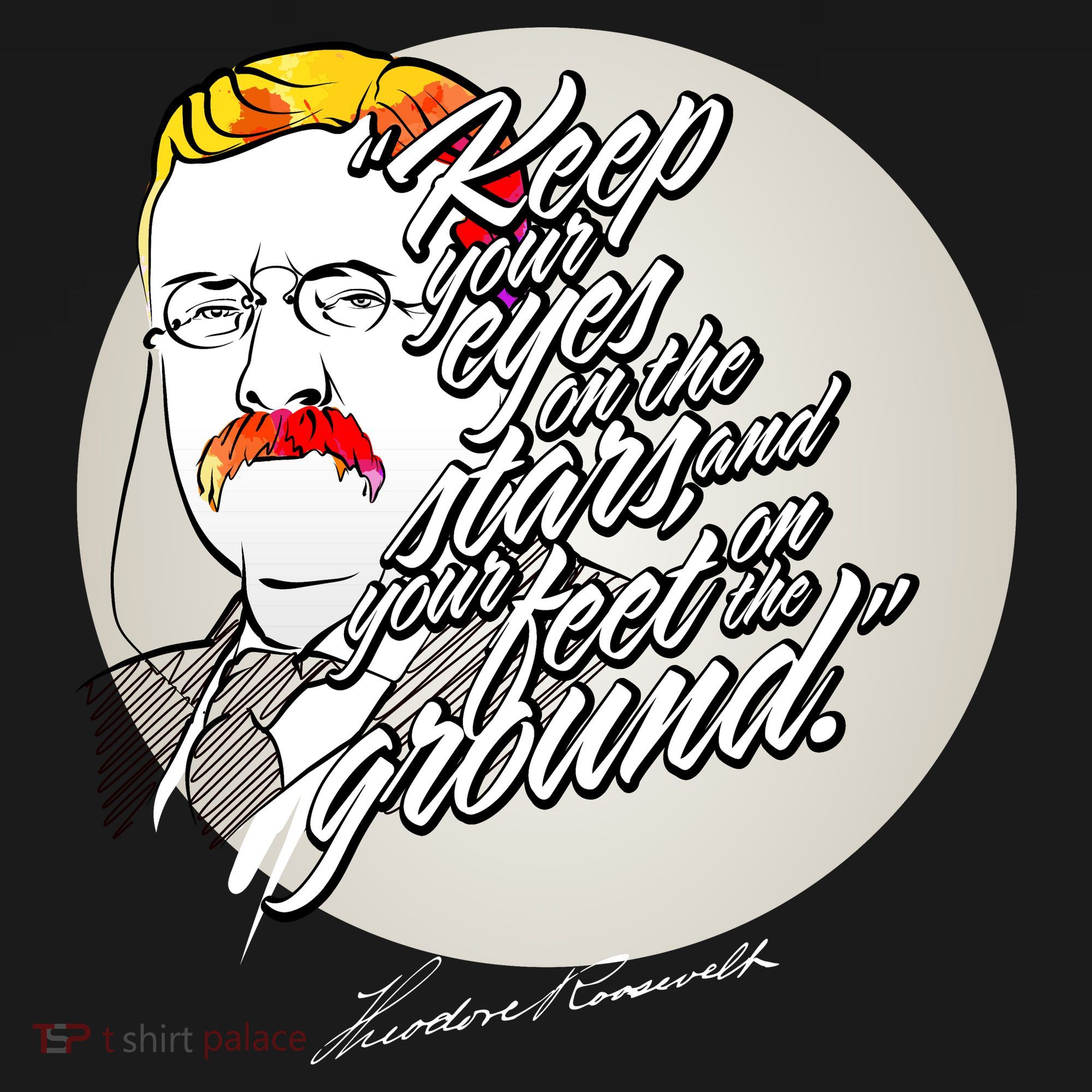 Theodore Roosevelt Sayings With Portrait Doggie Tank