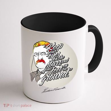 Theodore Roosevelt Sayings With Portrait Coffee Mug back