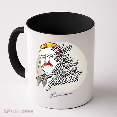 Theodore Roosevelt Sayings With Portrait Coffee Mug