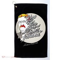 Theodore Roosevelt Sayings With Portrait Golf Towel thumb 0