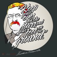 Theodore Roosevelt Sayings With Portrait Mousepad thumb 1