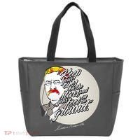 Theodore Roosevelt Sayings With Portrait Tote Bag thumb 0