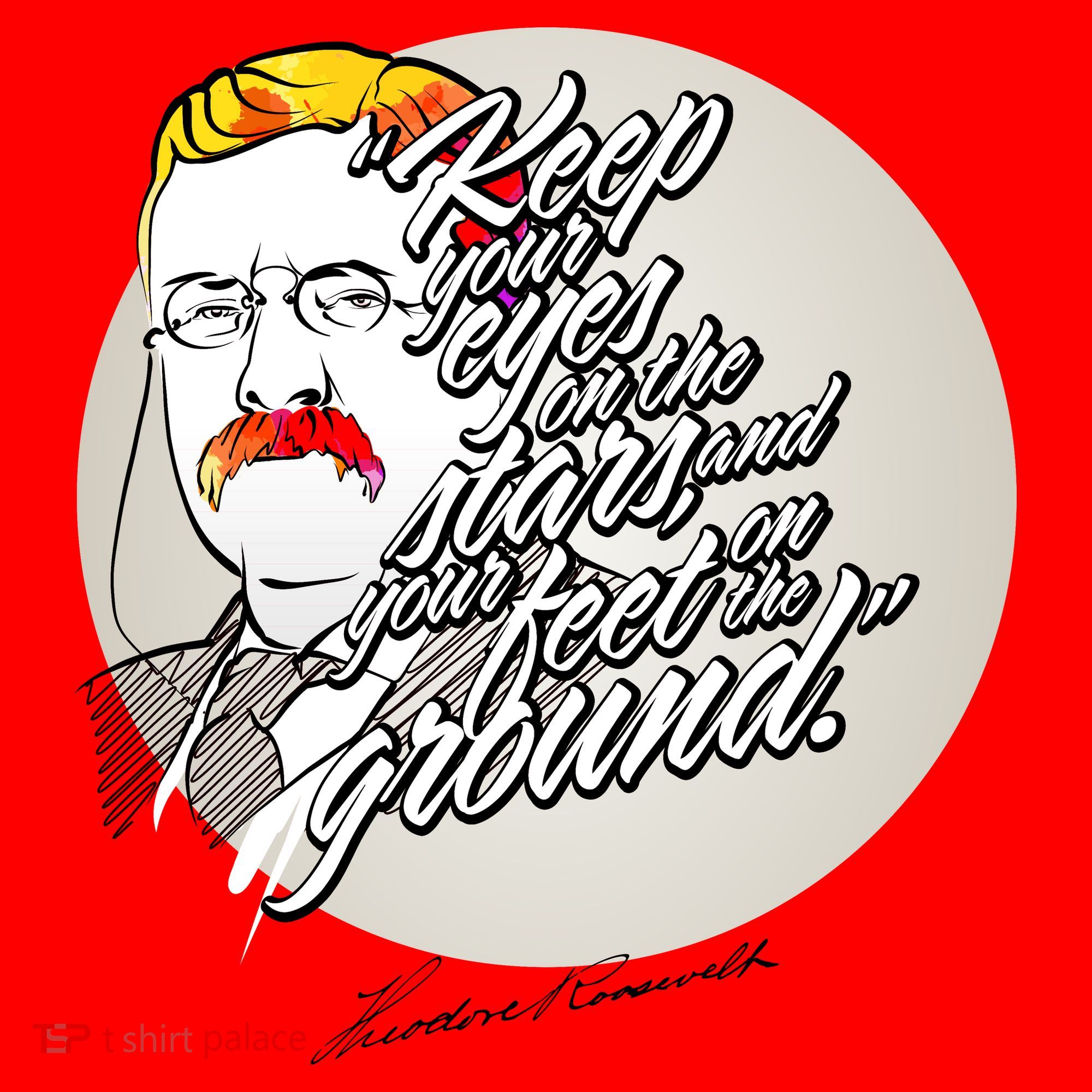 Theodore Roosevelt Sayings With Portrait Santa Hat