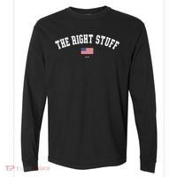 The Right Stuff Est 2024 Comfort Colors Heavyweight Long Sleeve T-Shirt thumb 0