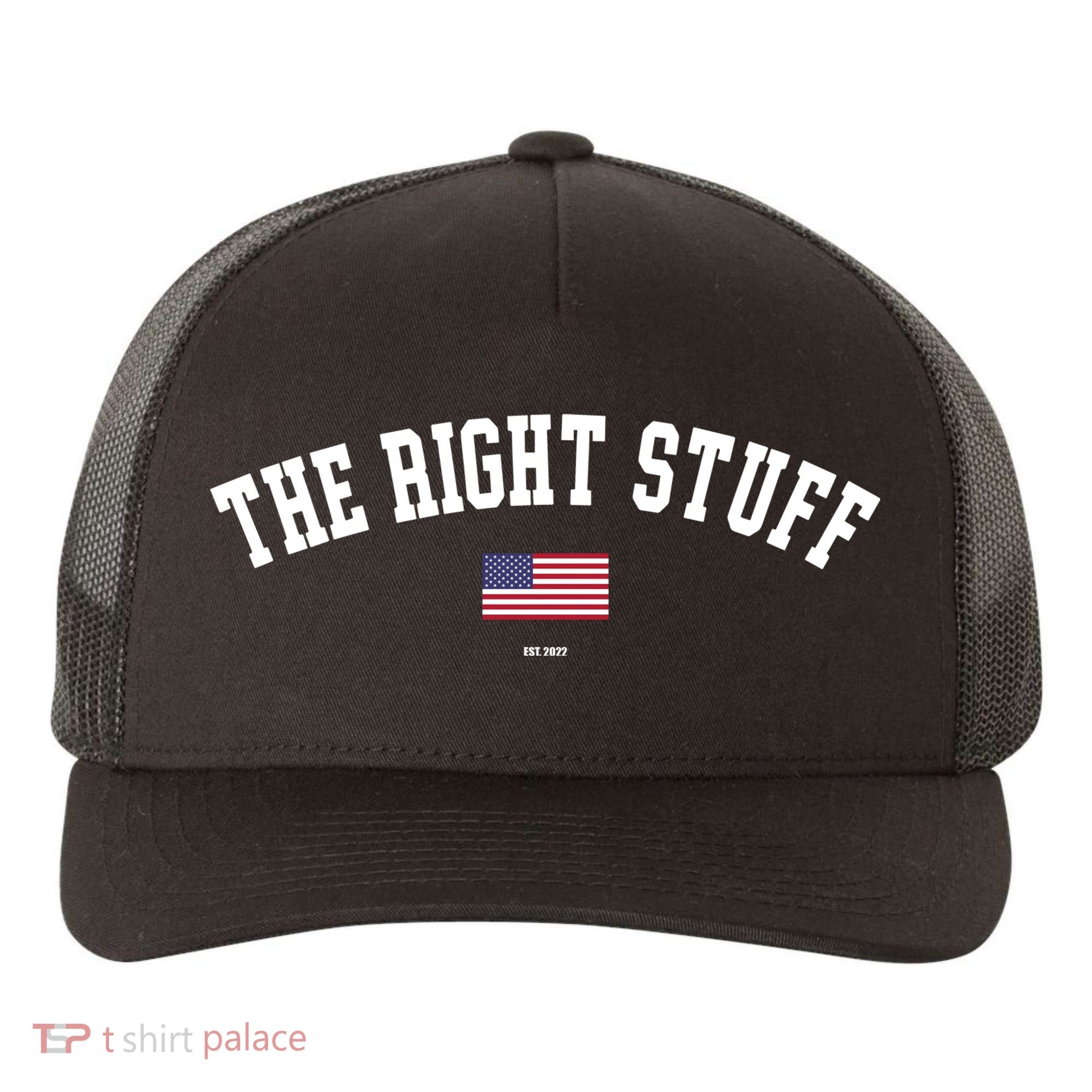 The Right Stuff Est 2024 Yupoong Adult 5-Panel Trucker Hat