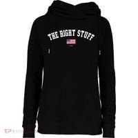 The Right Stuff Est 2024 Womens Funnel Neck Pullover Hood thumb 0