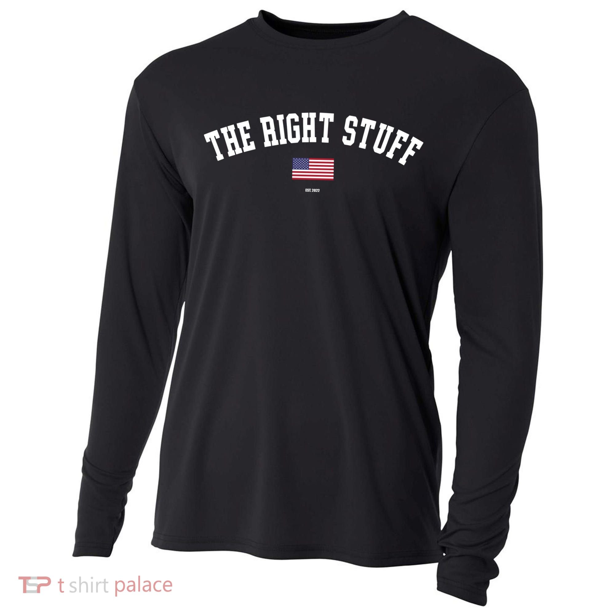The Right Stuff Est 2024 Cooling Performance Long Sleeve Crew
