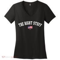 The Right Stuff Est 2024 Women's V-Neck T-Shirt thumb 0