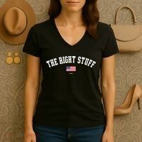 The Right Stuff Est 2024 Women's V-Neck T-Shirt thumb 3