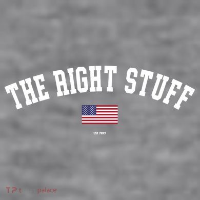 The Right Stuff Est 2024 Women's Racerback Cropped Tank