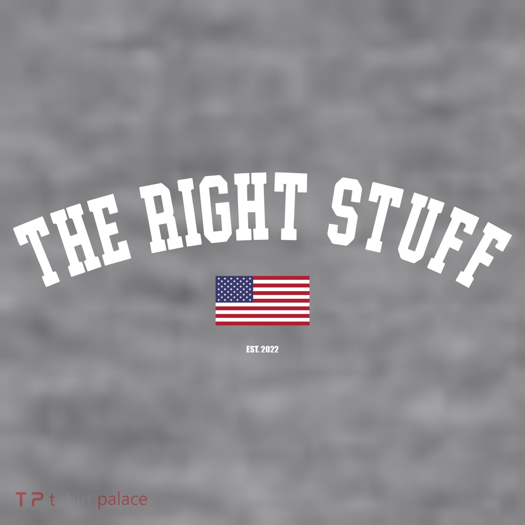 The Right Stuff Est 2024 Women's Racerback Cropped Tank