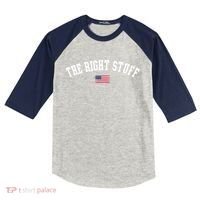 The Right Stuff Est 2024 Kids Colorblock Raglan Jersey thumb 0
