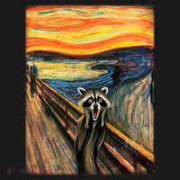 The Raccoon Scream Doggie Tank thumb 4