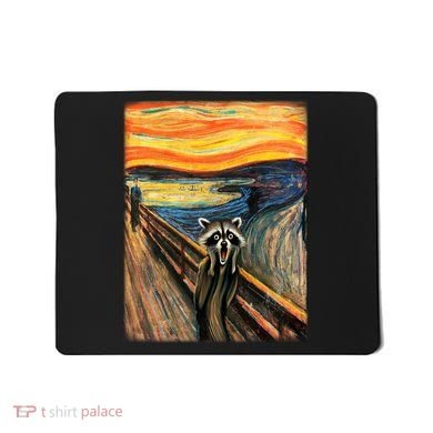 The Raccoon Scream Mousepad