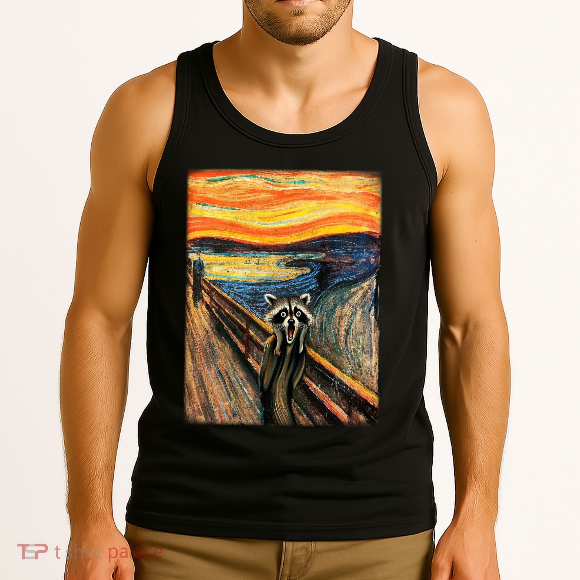The Raccoon Scream Tank Top