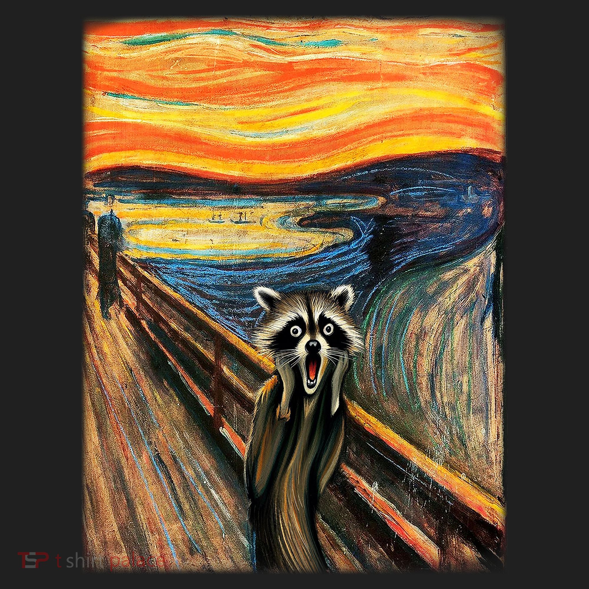 The Raccoon Scream Golf Towel