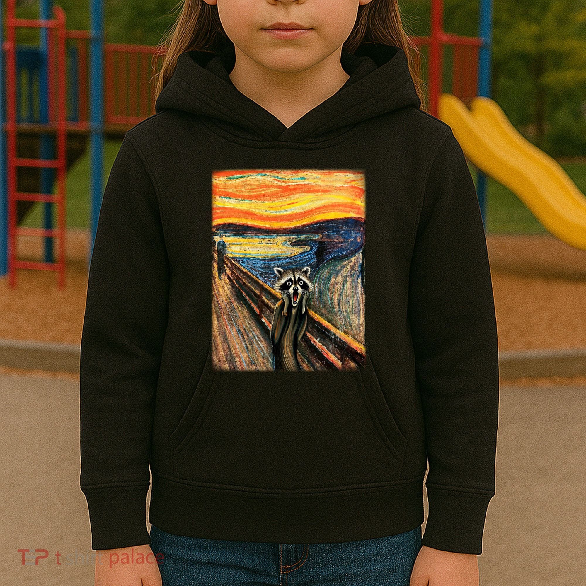 The Raccoon Scream Kids Hoodie