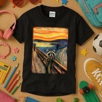 The Raccoon Scream Kids T-Shirt thumb 3