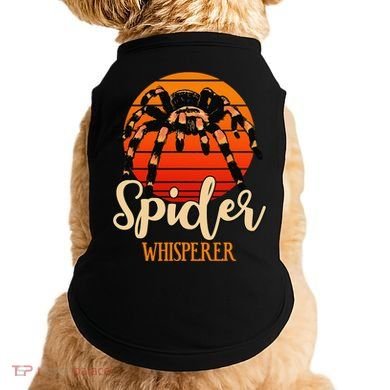 Tarantula Retro Sunset Arachnid Hairy Spiders Entomologist Doggie Tank