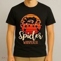 Tarantula Retro Sunset Arachnid Hairy Spiders Entomologist T-Shirt thumb 3