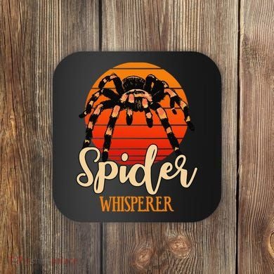 Tarantula Retro Sunset Arachnid Hairy Spiders Entomologist Coaster