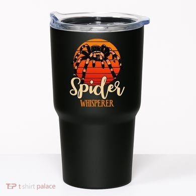 Tarantula Retro Sunset Arachnid Hairy Spiders Entomologist Tumbler