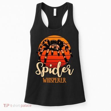 Tarantula Retro Sunset Arachnid Hairy Spiders Entomologist Women's Tank Top