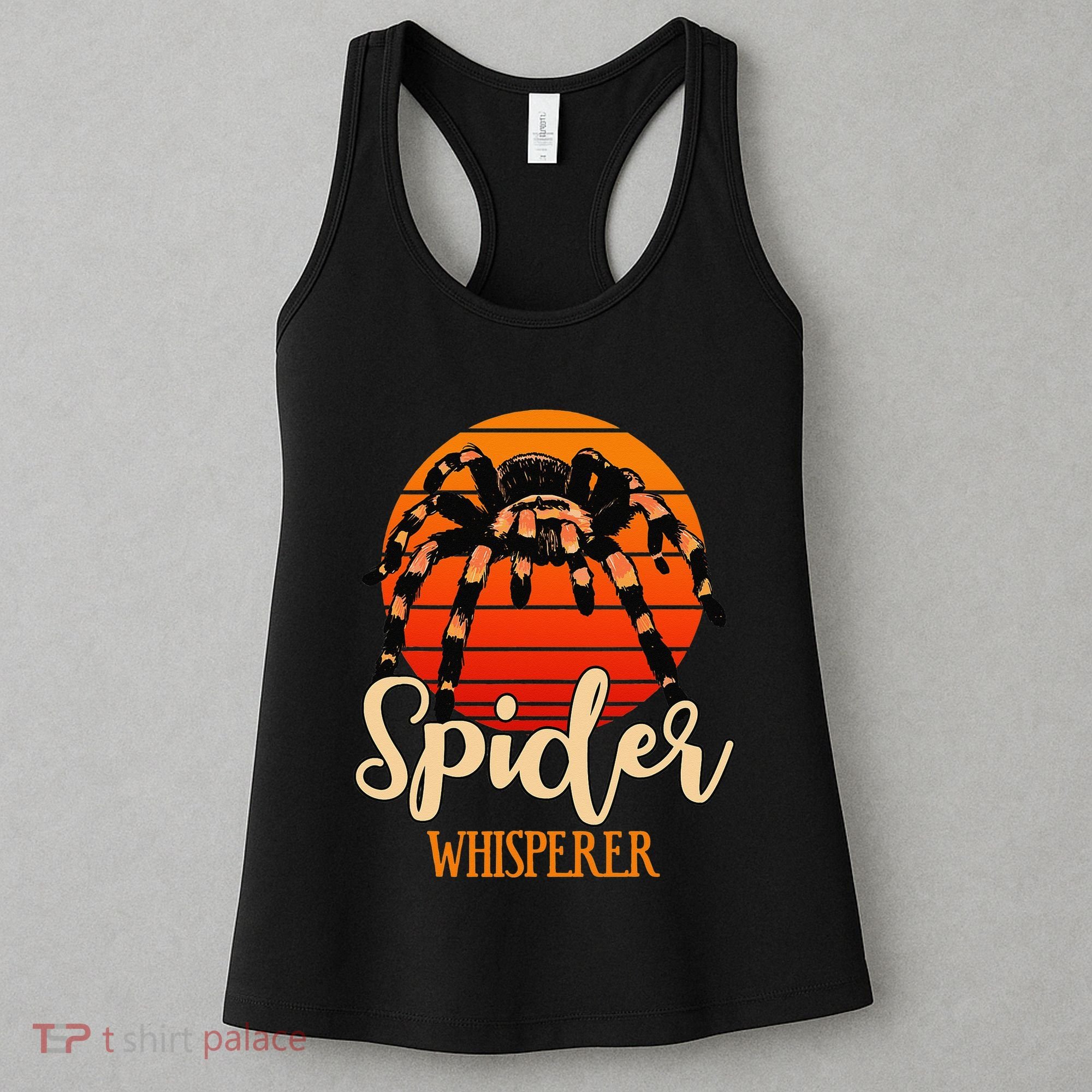 Tarantula Retro Sunset Arachnid Hairy Spiders Entomologist Women's Tank Top