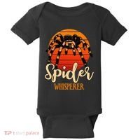 Tarantula Retro Sunset Arachnid Hairy Spiders Entomologist Baby Bodysuit thumb 0