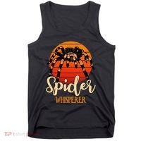 Tarantula Retro Sunset Arachnid Hairy Spiders Entomologist Tank Top thumb 0