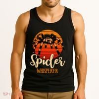 Tarantula Retro Sunset Arachnid Hairy Spiders Entomologist Tank Top thumb 3
