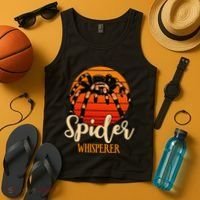 Tarantula Retro Sunset Arachnid Hairy Spiders Entomologist Tank Top thumb 4