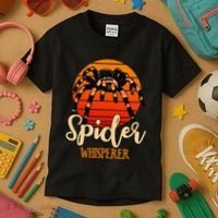 Tarantula Retro Sunset Arachnid Hairy Spiders Entomologist Kids T-Shirt thumb 3