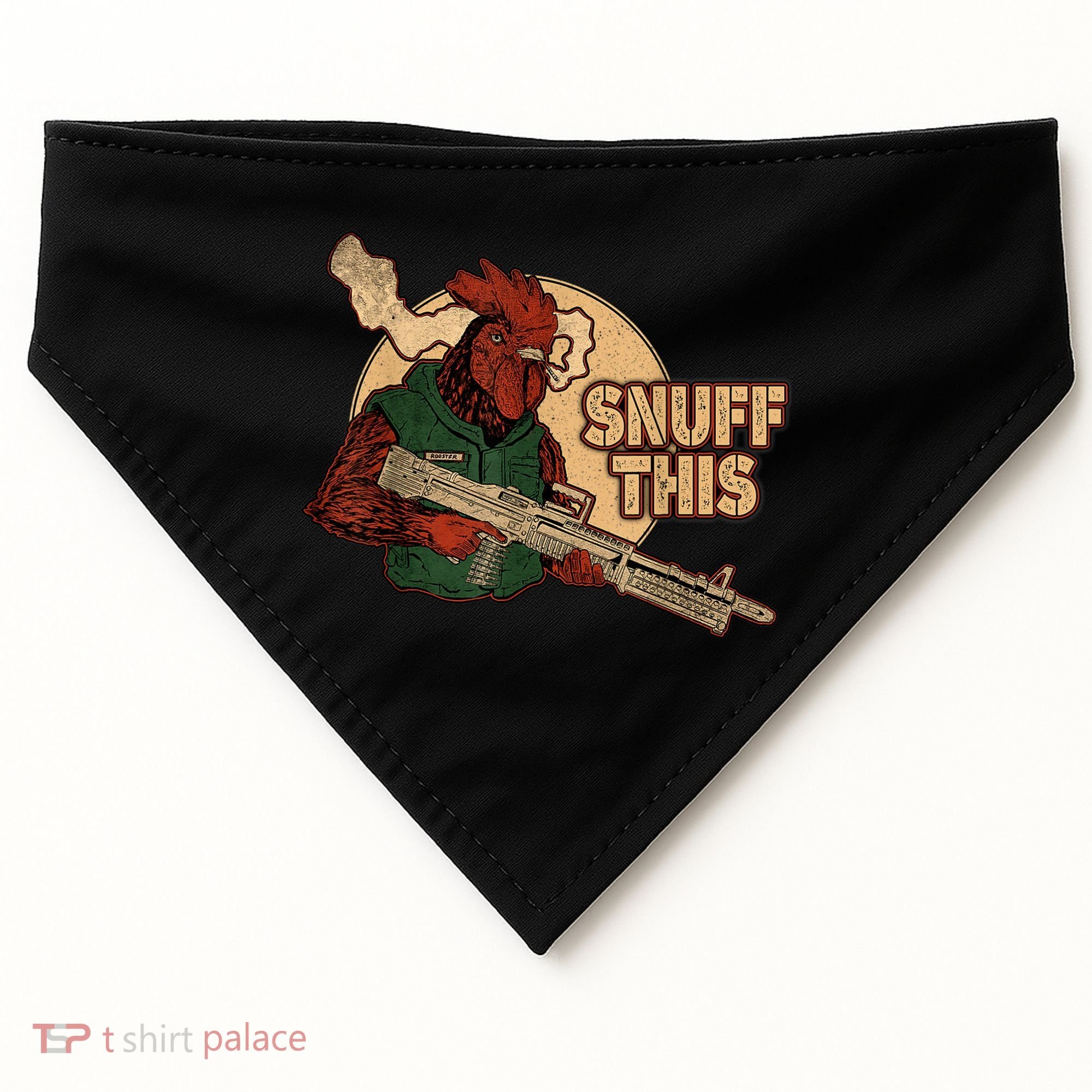 The Rooster Snuff This USA-Made Doggie Bandana