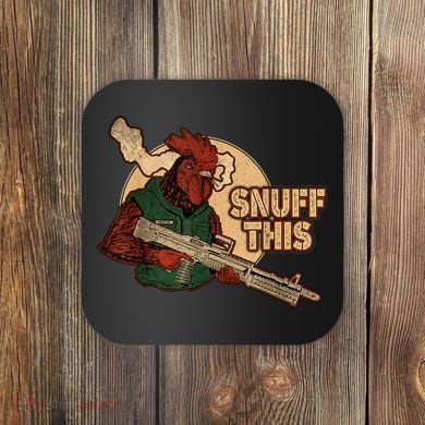 The Rooster Snuff This Coaster