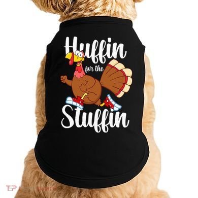 Thanksgiving Run Squad Huffin For The Stuffin Turkey Trot Doggie Tank