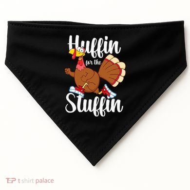 Thanksgiving Run Squad Huffin For The Stuffin Turkey Trot USA-Made Doggie Bandana