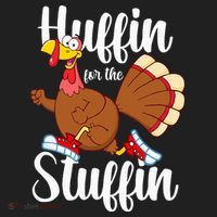 Thanksgiving Run Squad Huffin For The Stuffin Turkey Trot Tumbler thumb 3