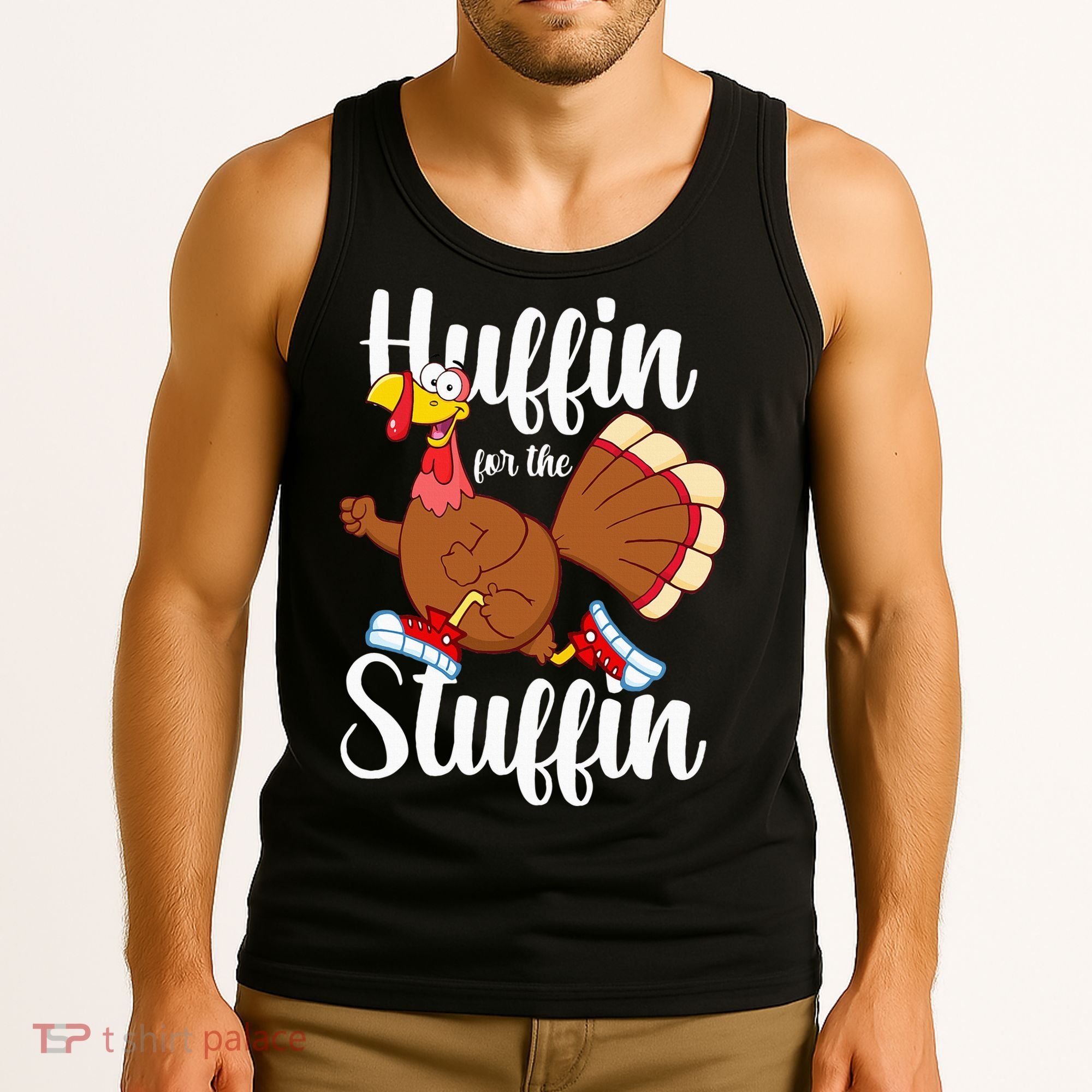 Thanksgiving Run Squad Huffin For The Stuffin Turkey Trot Tank Top