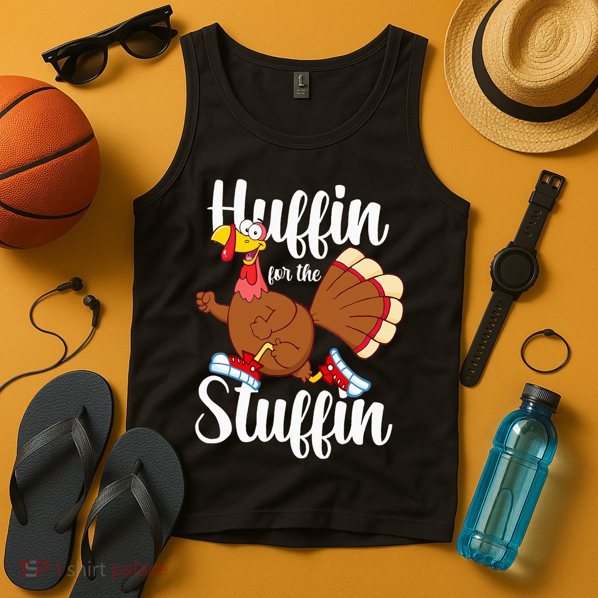 Thanksgiving Run Squad Huffin For The Stuffin Turkey Trot Tank Top