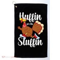Thanksgiving Run Squad Huffin For The Stuffin Turkey Trot Golf Towel thumb 0