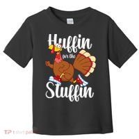 Thanksgiving Run Squad Huffin For The Stuffin Turkey Trot Toddler T-Shirt thumb 0